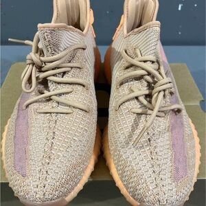 Adidas Yeezy Beige Sneakers.. Worn still has a lot of love to them, no box.